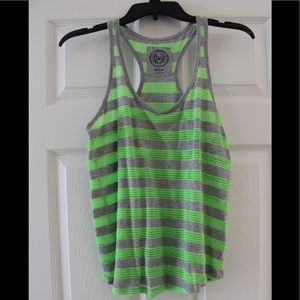 Striped racerback tank top